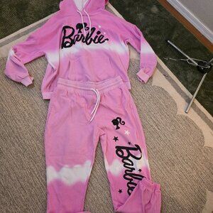 Pink Barbie hoodie and jogger set